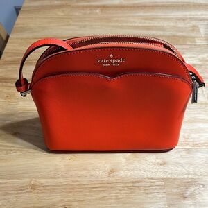 Kate Spade Orange Crossbody Bag with Dome Shape